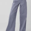 High-Waist Risk Taker Trouser - Fog -ALO ACTIVEWEAR SALE W51338R 05134 b1 s1 a1 1 m54