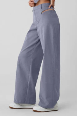 High-Waist Risk Taker Trouser - Fog -ALO ACTIVEWEAR SALE W51338R 05134 b1 s1 a2 1 m54