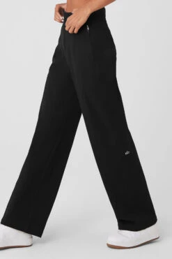 High-Waist On Point Moto Trouser - Black -ALO ACTIVEWEAR SALE W51341R 01 b1 s1 a2 1 m18