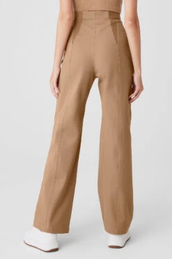 High-Waist On Point Moto Trouser - Toasted Almond -ALO ACTIVEWEAR SALE W51341R 05131 b1 s1 a2 1 m177