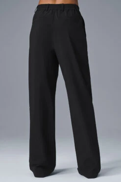 High-Waist Pursuit Trouser (Long) - Black -ALO ACTIVEWEAR SALE W51346R 01 b1 s1 a2 1 m18