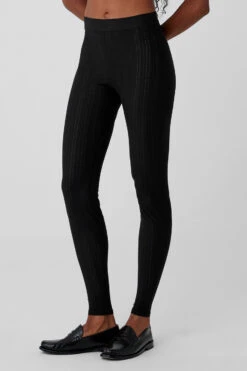 High-Waist Euphoria Legging - Black -ALO ACTIVEWEAR SALE W51349R 01 b1 s1 a2 1 m76