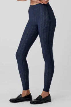 High-Waist Euphoria Legging - Navy -ALO ACTIVEWEAR SALE W51349R 03842 b1 s1 a2 1 m54