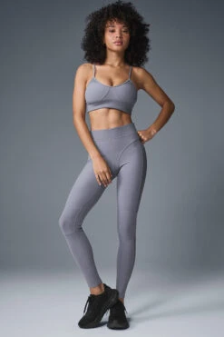 Alosoft High-Waist Head Start Legging - Fog -ALO ACTIVEWEAR SALE W51384R 05134 b1 s1 a1 2 m206