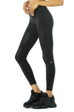 Moto Legging - Black/Black Glossy 8 Moto Legging - Black/Black Glossy -ALO ACTIVEWEAR SALE W5434R 00785 b1 s1 a2 1 M70