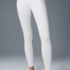High-Waist Airbrush Legging - White