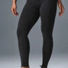 High-Waist Airbrush Legging - Black