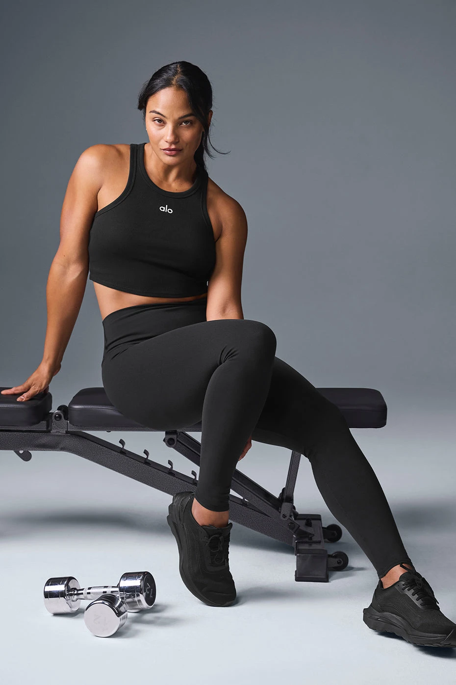 High-Waist Airbrush Legging - Black 7 High-Waist Airbrush Legging - Black - Image 5