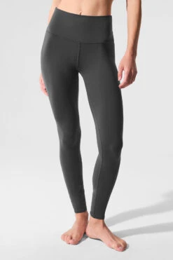 High-Waist Airbrush Legging - Anthracite