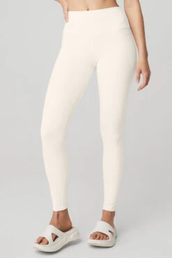High-Waist Airbrush Legging - Ivory