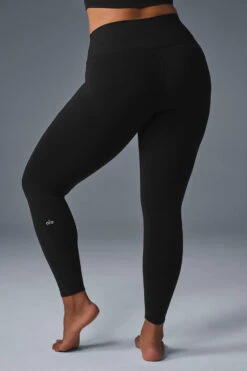 7/8 High-Waist Airbrush Legging - Black -ALO ACTIVEWEAR SALE W5604R 01 b1 s1 a2 1 m182