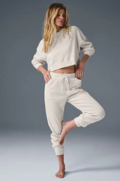 Muse Sweatpant - Ivory -ALO ACTIVEWEAR SALE W5784R 03299 b1 s1 a5 1 m91