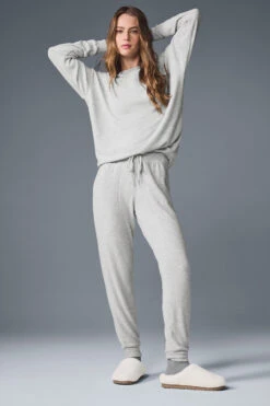 Soho Sweatpant - Athletic Heather Grey -ALO ACTIVEWEAR SALE W5912R 02910 b1 s1 a1 2 m215