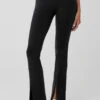 Airbrush High-Waist Flutter Legging - Black