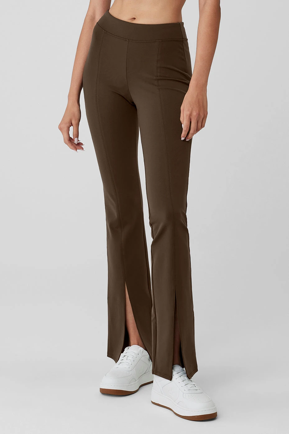 Airbrush High-Waist Flutter Legging - Espresso 3 Airbrush High-Waist Flutter Legging - Espresso