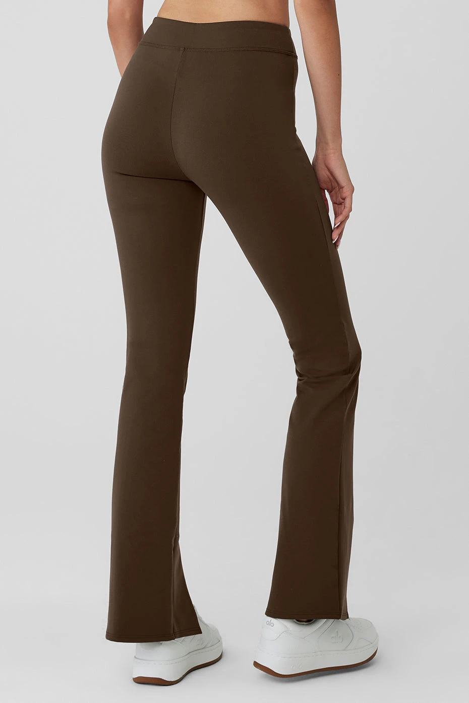 Airbrush High-Waist Flutter Legging - Espresso 4 Airbrush High-Waist Flutter Legging - Espresso - Image 2