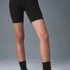 7" High-Waist Biker Short - Black -ALO ACTIVEWEAR SALE W6145R 01 b1 s1 a1 1 m54