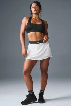 Match Point Tennis Skirt - White 9 Match Point Tennis Skirt - White -ALO ACTIVEWEAR SALE W6240R 00 b1 s1 a3 m196