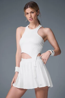 Varsity Tennis Skirt - White 11 Varsity Tennis Skirt - White -ALO ACTIVEWEAR SALE W6241R 00 b1 s1 a1 2 m91