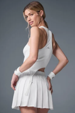 Varsity Tennis Skirt - White 9 Varsity Tennis Skirt - White -ALO ACTIVEWEAR SALE W6241R 00 b1 s1 a3 1 m91