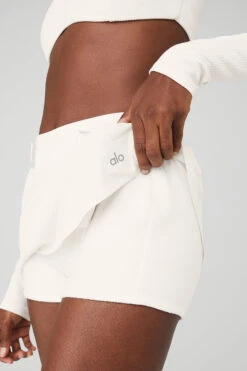 High-Waist Elevation Mini Skirt - Ivory -ALO ACTIVEWEAR SALE W6298R 03299 b1 s1 a4 1 m100