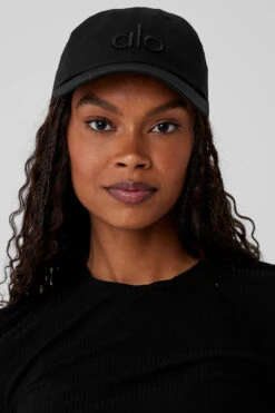 Off-Duty Cap - Black/Black -ALO ACTIVEWEAR SALE W7112R 0101 b1 s1 a1 1 m76