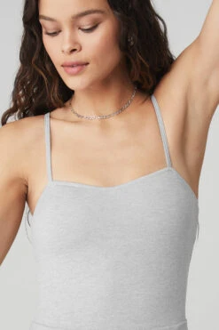 Alosoft Courtside Tennis Dress - Athletic Heather Grey -ALO ACTIVEWEAR SALE W8134R 02910 b1 s1 a4 2 m90