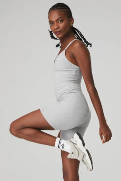 Alosoft Suns Out Onesie - Athletic Heather Grey -ALO ACTIVEWEAR SALE W8137R 02910 b1 s1 a2 1 m100 d707e3b5 16d7 4261 8a93 86514447b451