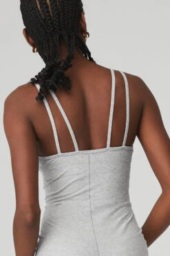 Alosoft Suns Out Onesie - Athletic Heather Grey -ALO ACTIVEWEAR SALE W8137R 02910 b1 s1 a4 2 m100