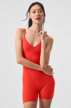Alosoft Suns Out Onesie - Red Hot Summer 10 Alosoft Suns Out Onesie - Red Hot Summer -ALO ACTIVEWEAR SALE W8137R 04356 b1 s1 a5 1 m54