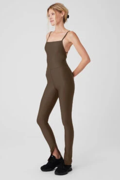 Airlift Disco Daze Onesie - Espresso -ALO ACTIVEWEAR SALE W8148R 04064 b1 s1 a2 1 m177