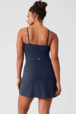 Alosoft Courtside Tennis Dress - Navy -ALO ACTIVEWEAR SALE W8176R 03842 b1 s3 a2 1 m182