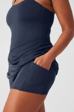 Alosoft Courtside Tennis Dress - Navy -ALO ACTIVEWEAR SALE W8176R 03842 b1 s3 a4 1 m182