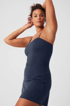 Alosoft Courtside Tennis Dress - Navy -ALO ACTIVEWEAR SALE W8176R 03842 b1 s3 a5 1 m182