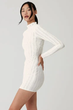 Euphoria Long Sleeve Dress - Ivory 8 Euphoria Long Sleeve Dress - Ivory -ALO ACTIVEWEAR SALE W8230R 03299 b1 s1 a2 1 m54