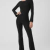 Alosoft Melody Full Length Bootcut Onesie - Black 2 Alosoft Melody Full Length Bootcut Onesie - Black -ALO ACTIVEWEAR SALE W8231R 01 b1 s1 a1 1 m54