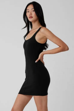 Alosoft Head Start Dress - Black -ALO ACTIVEWEAR SALE W8261R 01 b1 s1 a2 1 m54