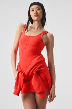 Alosoft Head Start Dress - Red Hot Summer -ALO ACTIVEWEAR SALE W8261R 04356 b1 s1 a5 1 m54