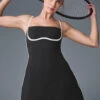 Airbrush Streamlined Dress - Black/White 2 Airbrush Streamlined Dress - Black/White -ALO ACTIVEWEAR SALE W8278R 0100 b1 s1 a3 1 m224